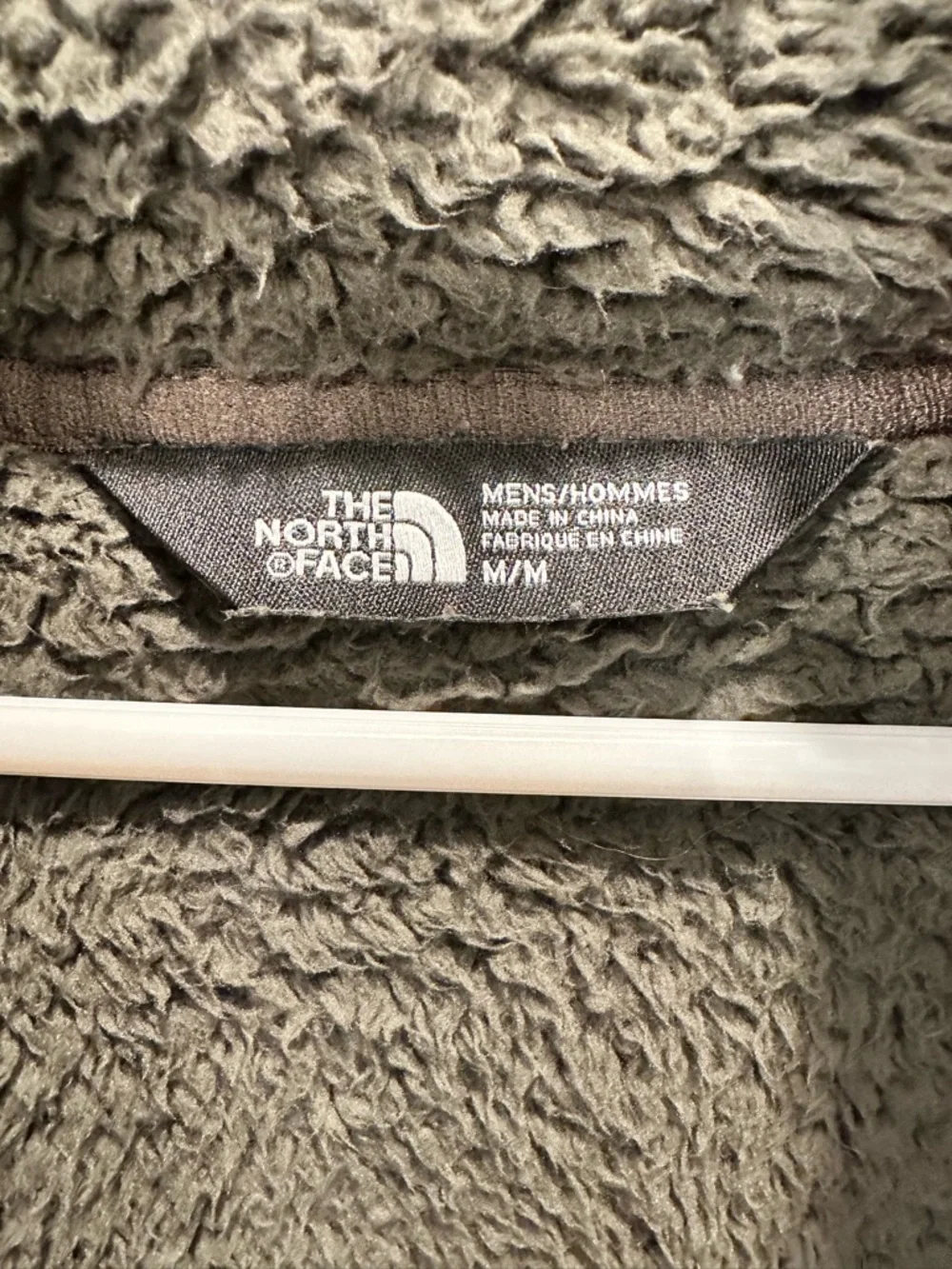 The North Face Campshire Sherpa Fleece Pullover Hoodie Olive Green Medium M